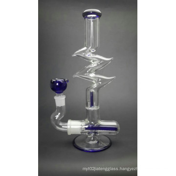 Wholesale Atistic Glass Water Pipe with 18.8mm Joint Injected Tube and Birdcage Perc